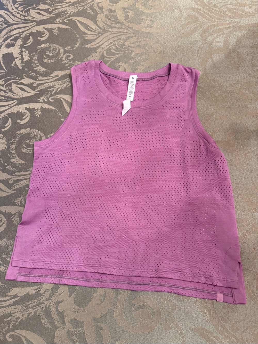 lululemon athletica Perforated Lavender Sleeveless Tank